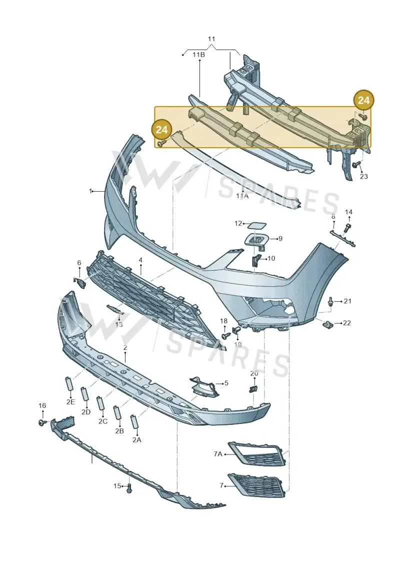 N90683306 — SEAT Ateca Style (2016-) diagram 893807000, position 24