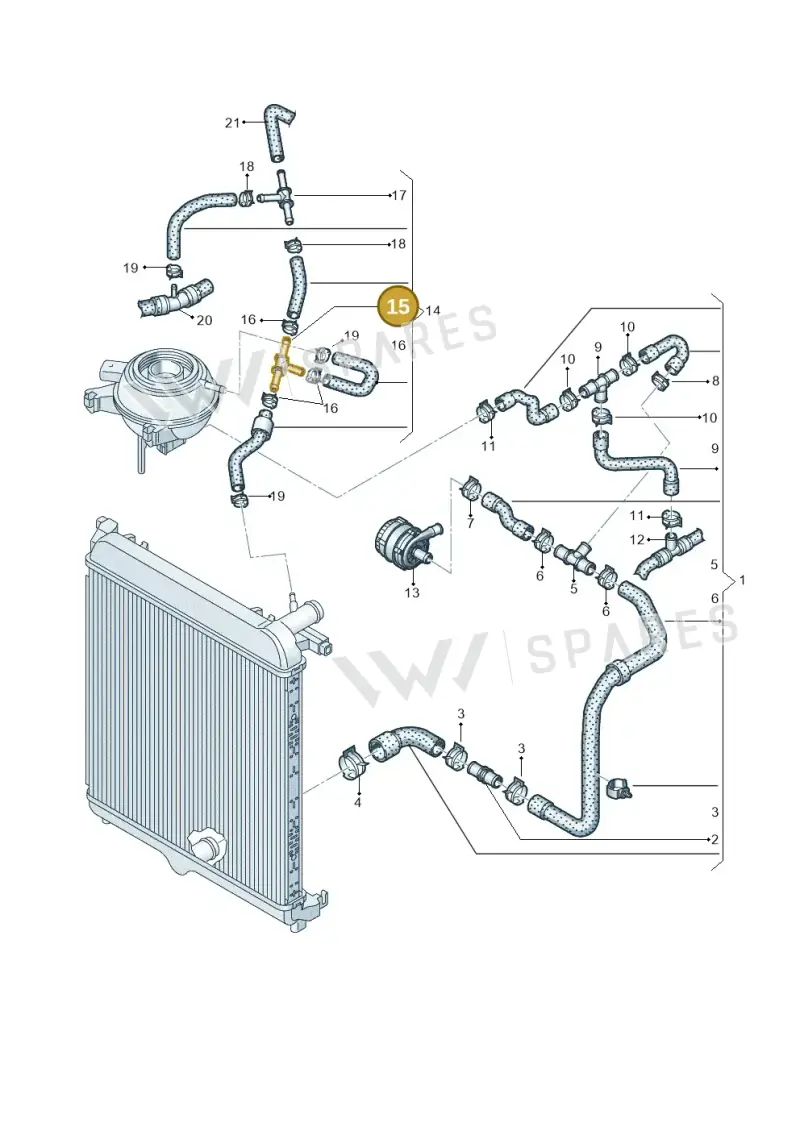 N90693001 — SEAT Mii electric (2020-2021) diagram 899121110, position 15