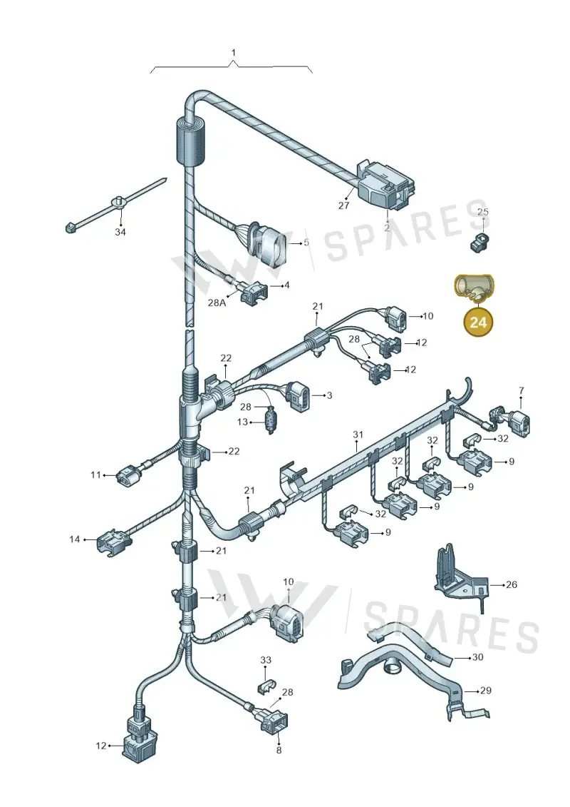 N90702001 — SEAT IBIZA                  06> (2005-) diagram 225971200, position 24