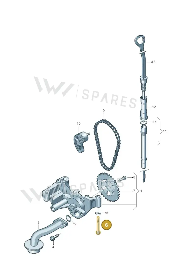 N90704007 — SEAT Altea XL Reference (2013-2013) diagram 194115100, position 6