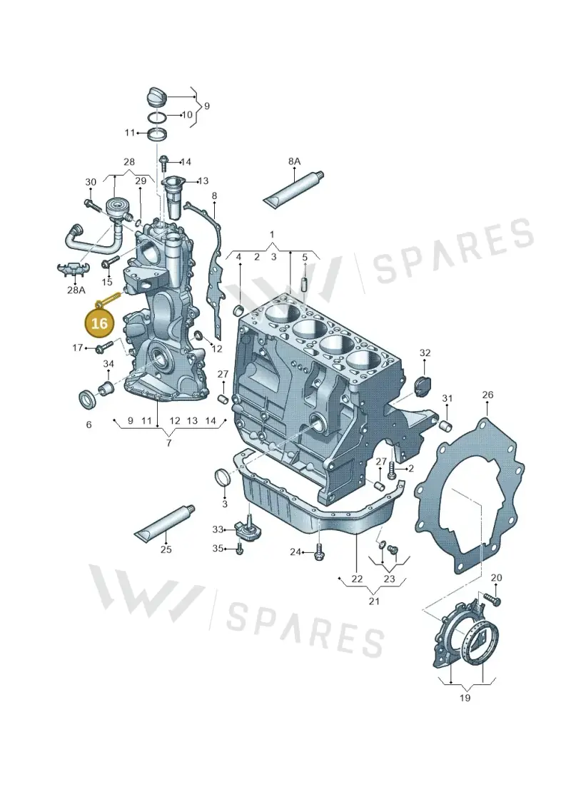 N90712401 — SEAT ALTEA                  07> (2006-) diagram 253103120, position 16