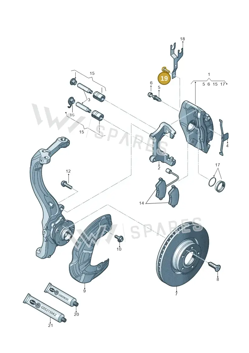 N90718602 — SEAT Leon Stylance (2010-2012) diagram 448615500, position 19