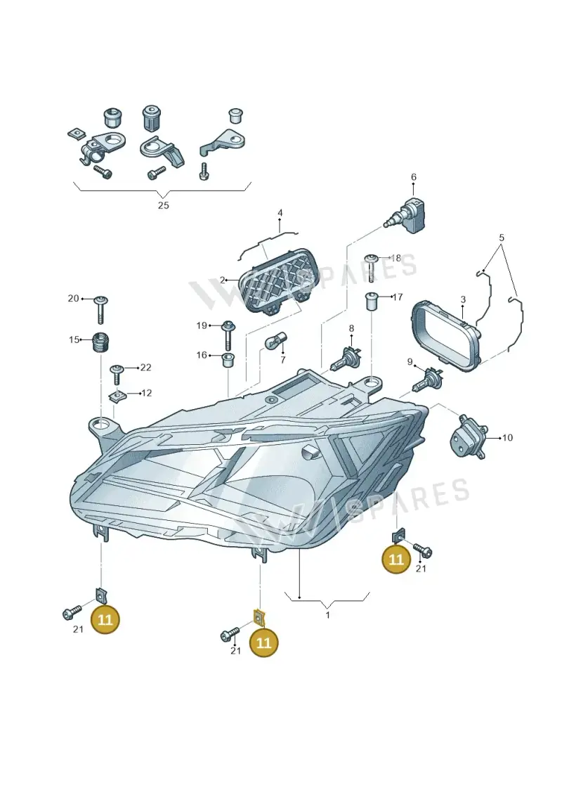N90755702 — SEAT Ateca Style (2016-) diagram 893941000, position 11