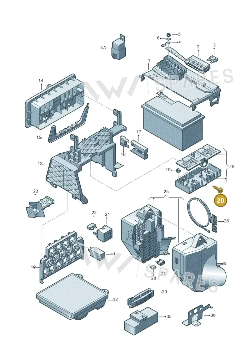 N90771601 — SEAT IBIZA                  06> (2005-) diagram 210937000, position 20