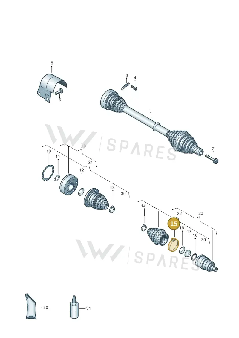 N90772401 — SEAT Leon ST Stylance (2016-2020) diagram 649407220, position 15