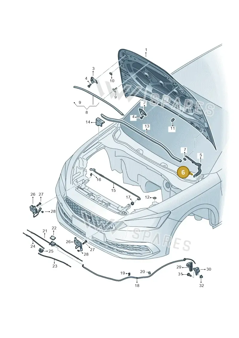 N90798702 — SEAT Leon style (2019-) diagram 5fn823000, position 6
