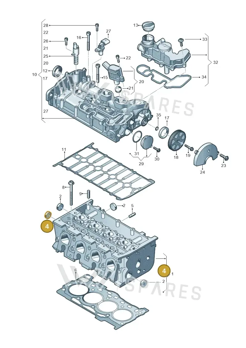 N90802703 — SEAT Formentor TSI CUPRA (2020-) diagram 827103460, position 4
