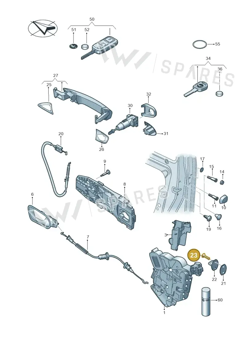N90804705 — SEAT Alhambra Stylance (2015-2022) diagram 727837000, position 23
