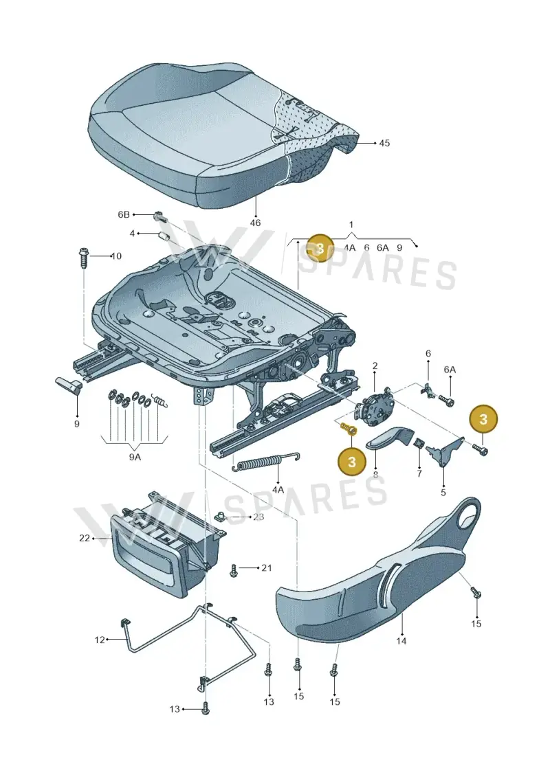 N90804901 — SEAT Ibiza Stylance (2015-) diagram 639881000, position 3