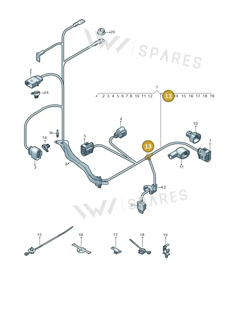 N90815401 — SEAT Leon ST Stylance (2016-2020) diagram 745972700, position 13