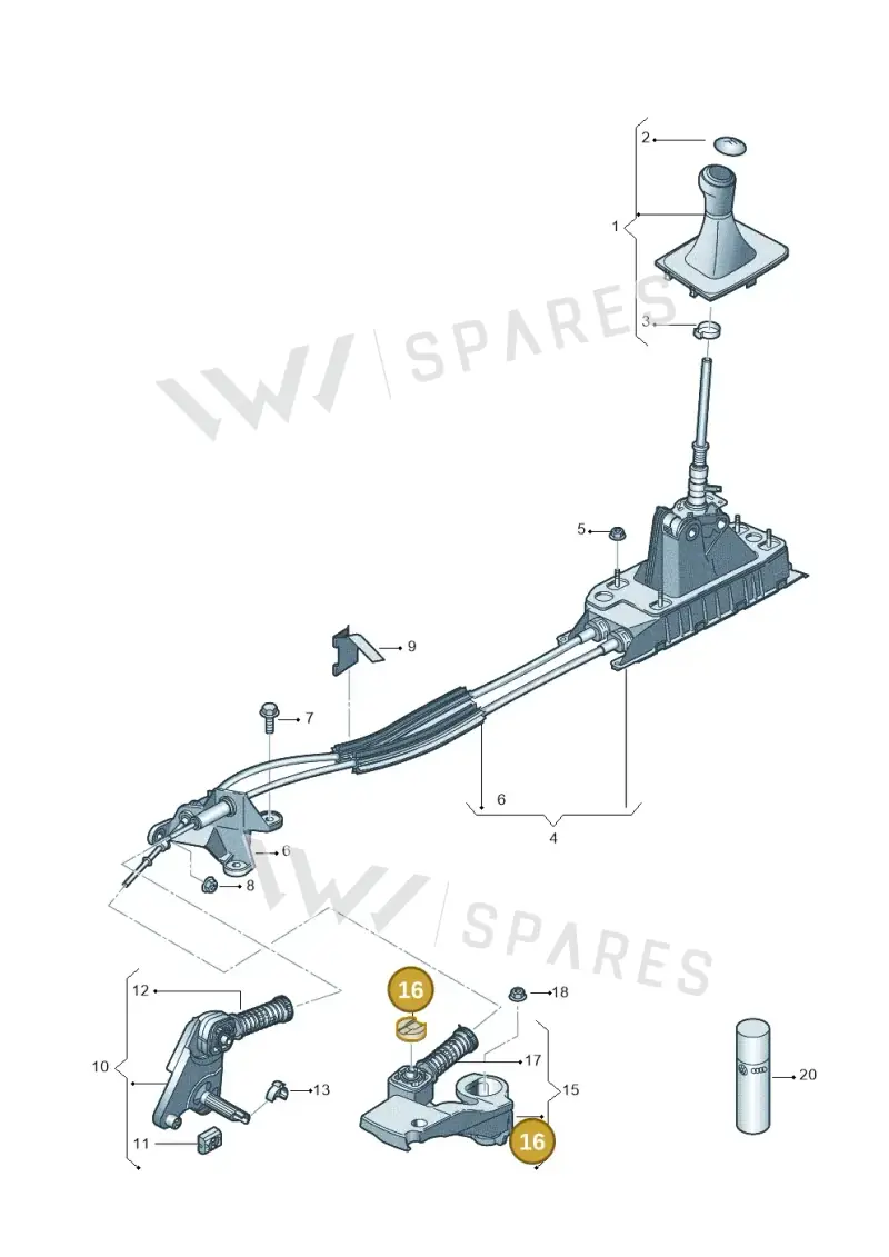 N90815903 — SEAT Arona FR (2017-) diagram 746711200, position 16