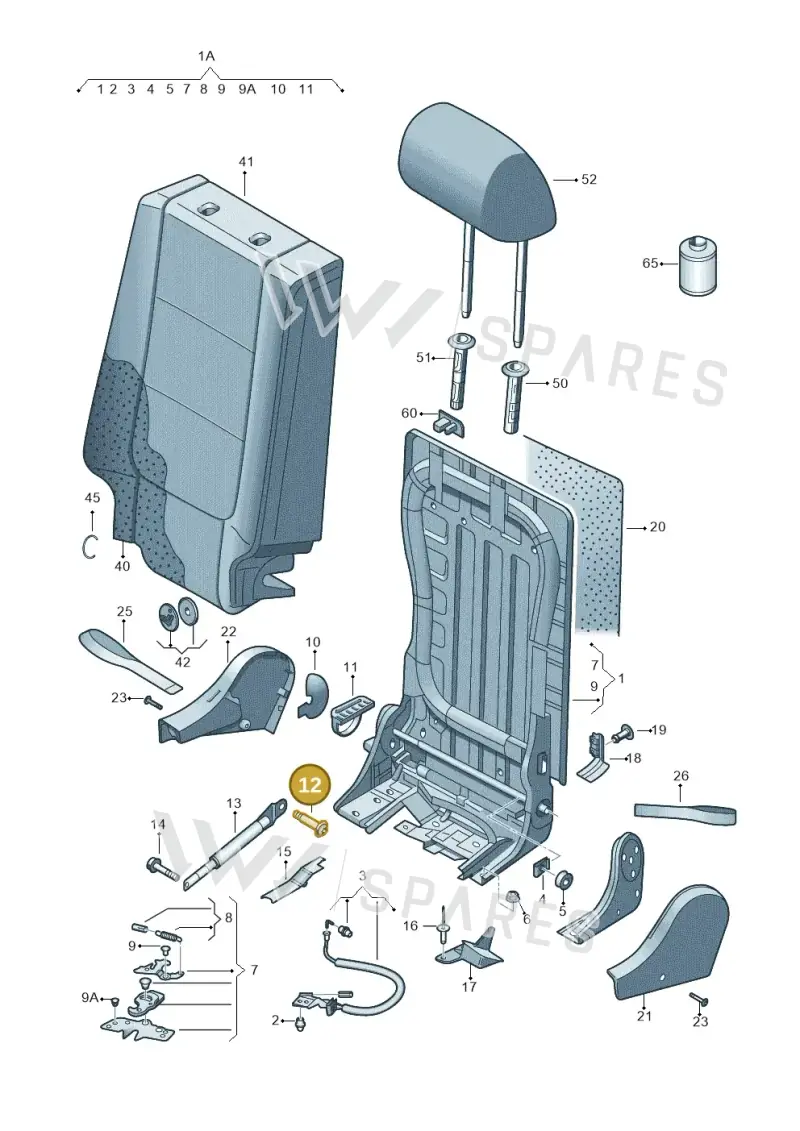 N90842903 — SEAT Altea XL Reference (2013-2013) diagram 459885600, position 12