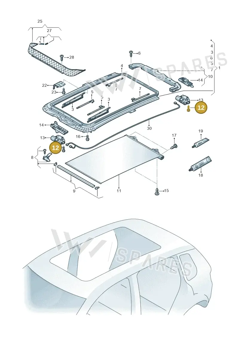 N90884801 — SEAT Leon ST Stylance (2016-2020) diagram 634877100, position 12