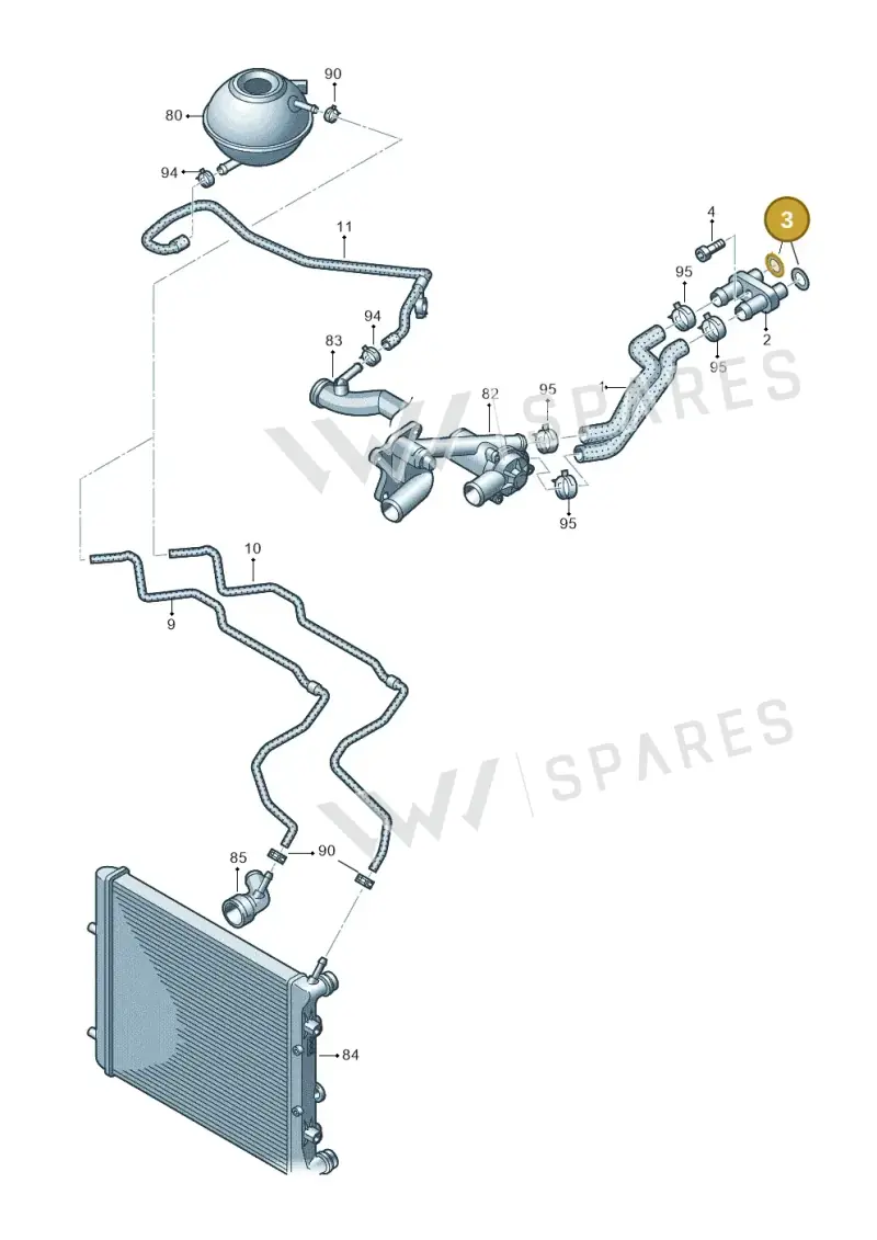 N90890501 — SEAT Toledo Reference (2012-2015) diagram 672121130, position 3