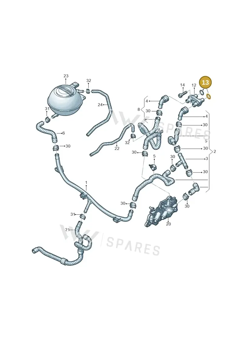 N90890501 — SEAT Ibiza Reference (2012-2012) diagram 747121110, position 13