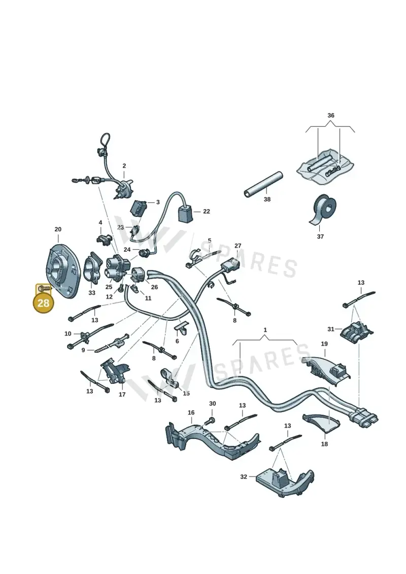 N90905902 — SEAT EBoost CUPRA (2021-) diagram 10a970006, position 28
