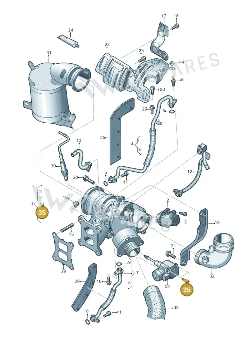 N90923801 — SEAT Leon ST Stylance (2012-2016) diagram 754145610, position 35