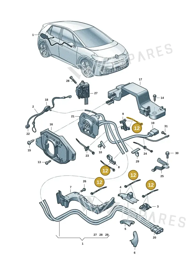 N90937702 — SEAT EBoost CUPRA (2021-) diagram 10a970005, position 12