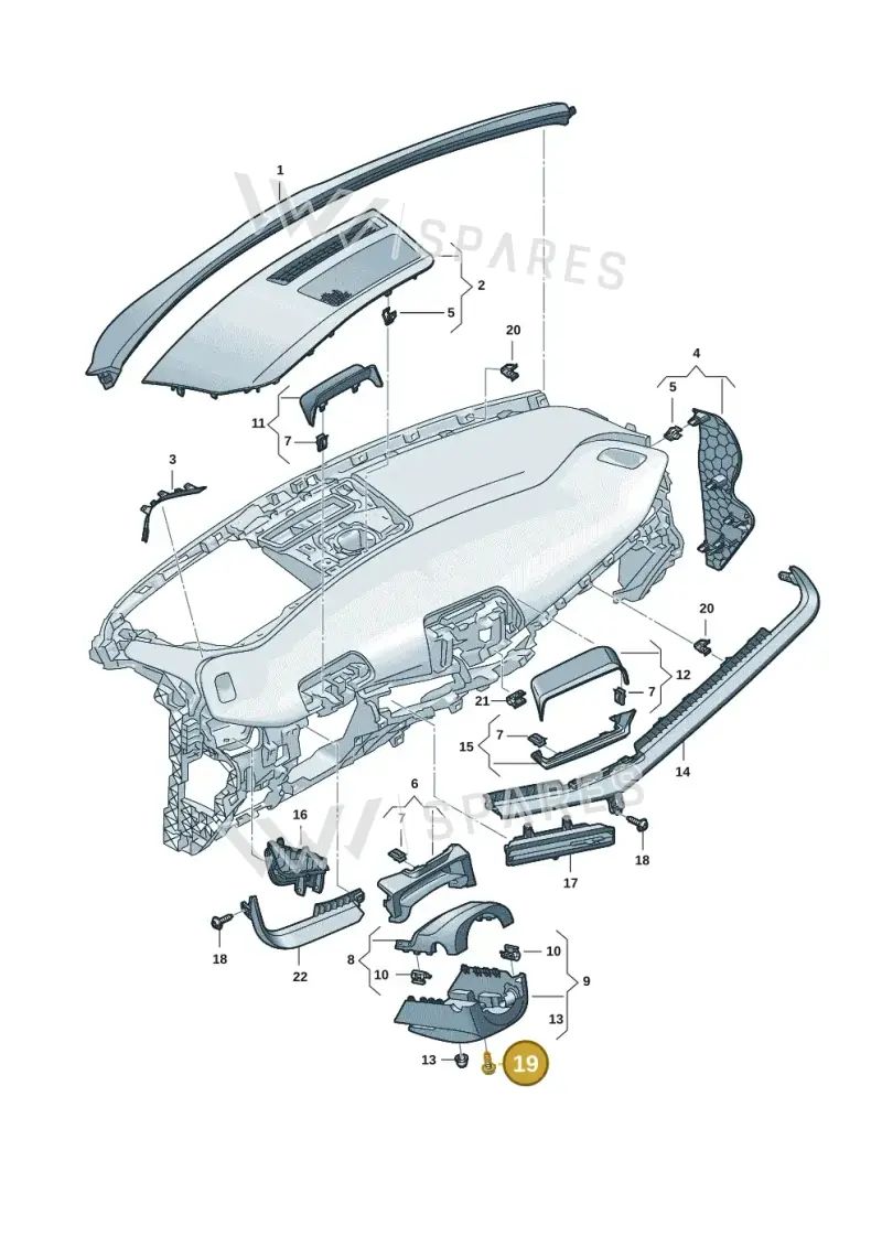 N90944604 — SEAT Tavascan Cupra (2023-) diagram 20h857010, position 19