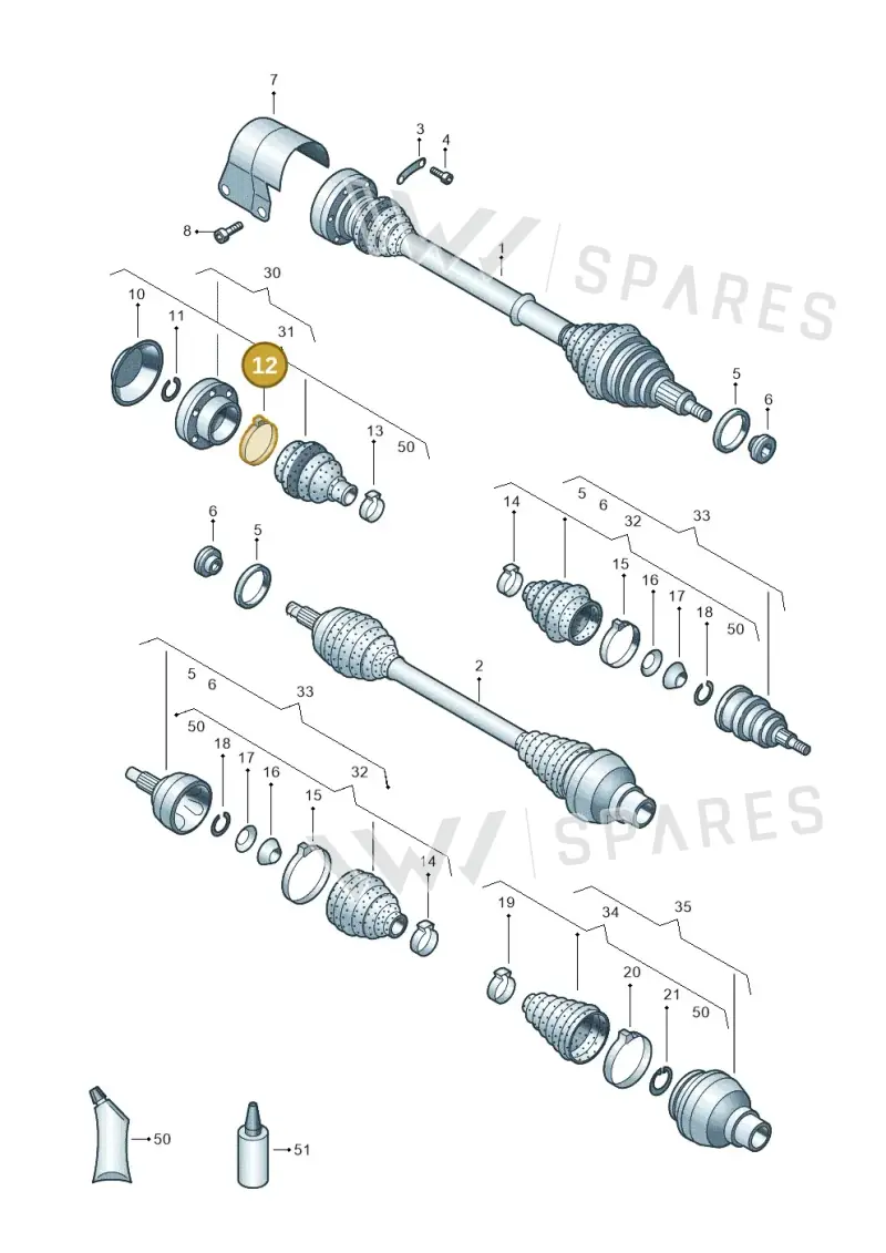 N90947301 — SEAT Toledo Reference (2015-2019) diagram 773407600, position 12