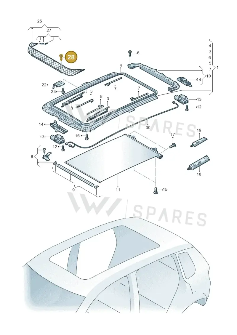 N90963202 — SEAT Leon ST Stylance (2016-2020) diagram 634877100, position 28