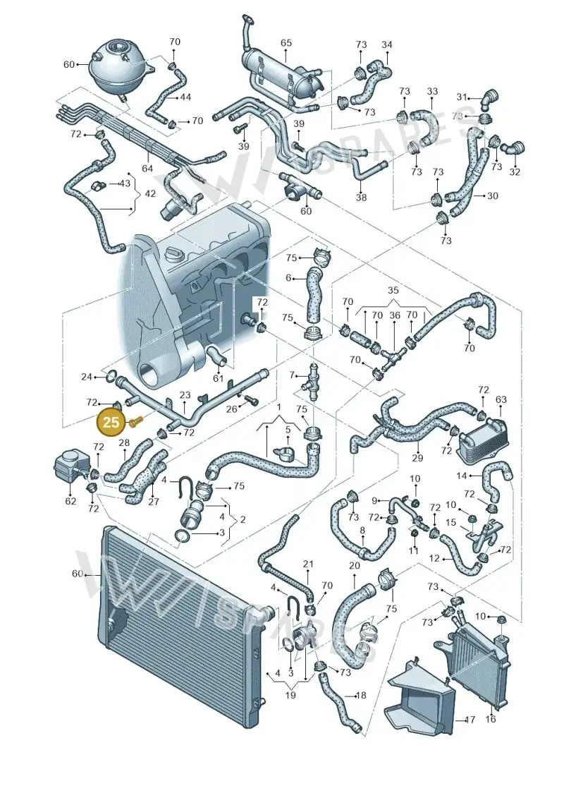 N90972005 — SEAT Altea XL Reference (2010-2013) diagram 420121500, position 25