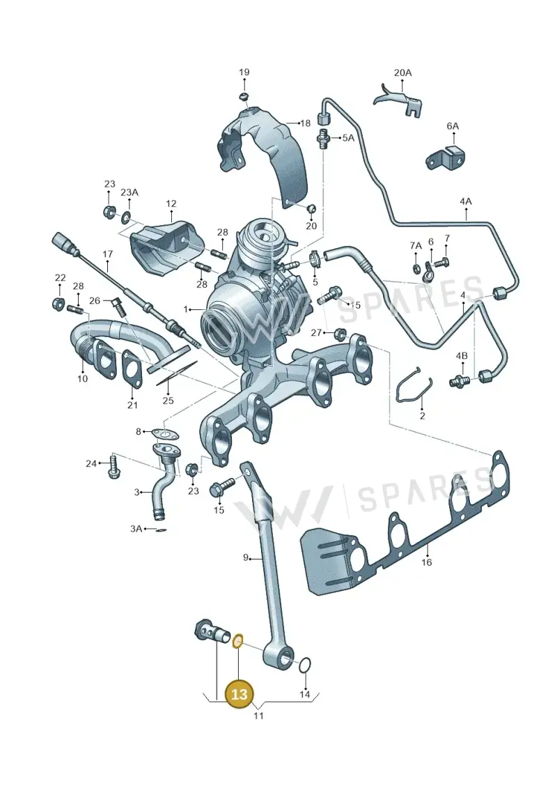 N90978801 — SEAT Altea XL Reference (2010-2013) diagram 412145450, position 13
