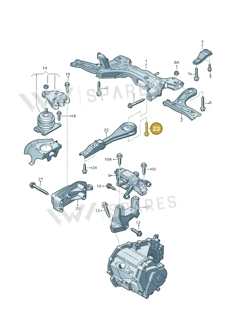 N90983002 — SEAT Toledo Reference (2012-2015) diagram 657199250, position 23