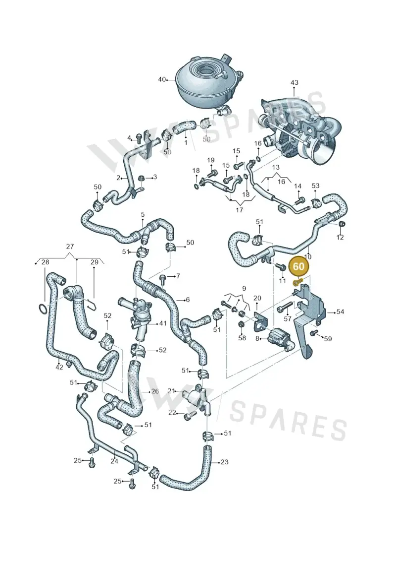 N90986102 — SEAT Formentor TSI CUPRA (2020-) diagram 898121310, position 60