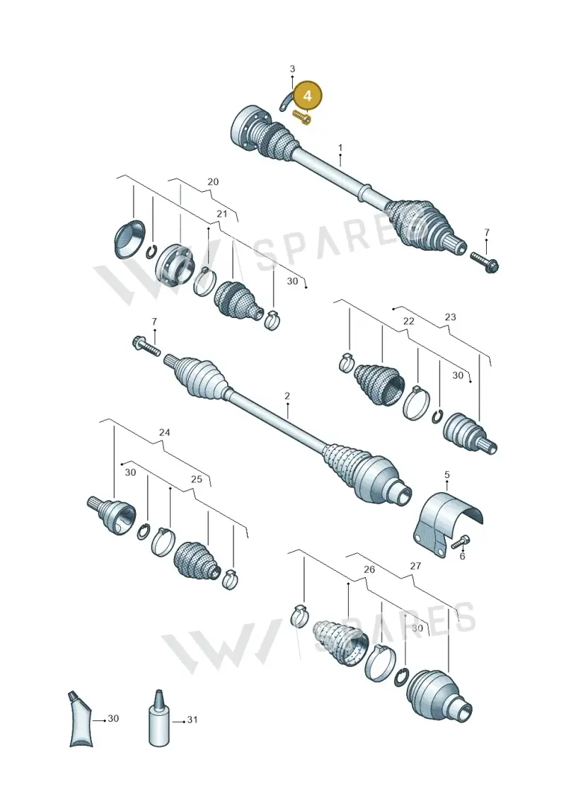 N90991102 — SEAT Leon style (2019-) diagram 827407340, position 4