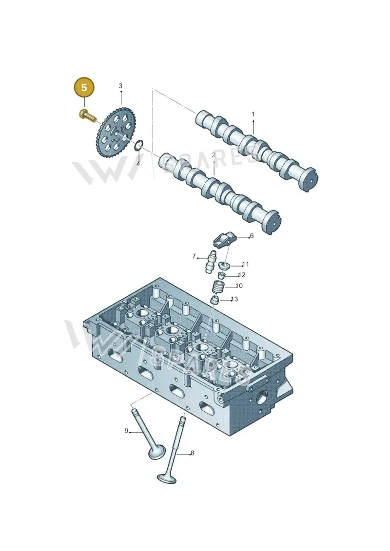 N90994802 — SEAT Toledo Reference (2012-2015) diagram 253109050, position 5
