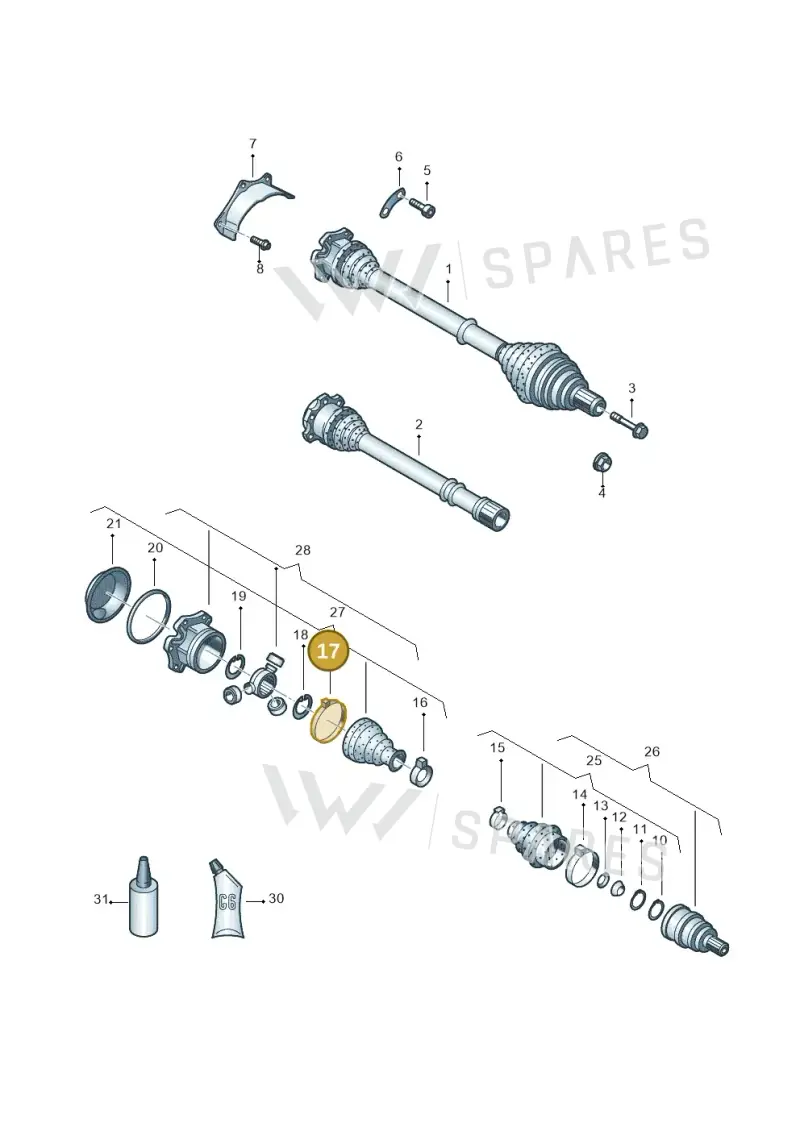 N90996501 — SEAT TOLEDO/LEON/LEON-4 (2001-2006) diagram 405407400, position 17