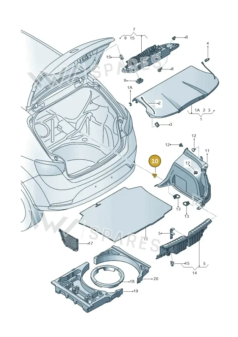 N90999701 — SEAT Ibiza Reference (2008-2011) diagram 639867800, position 10