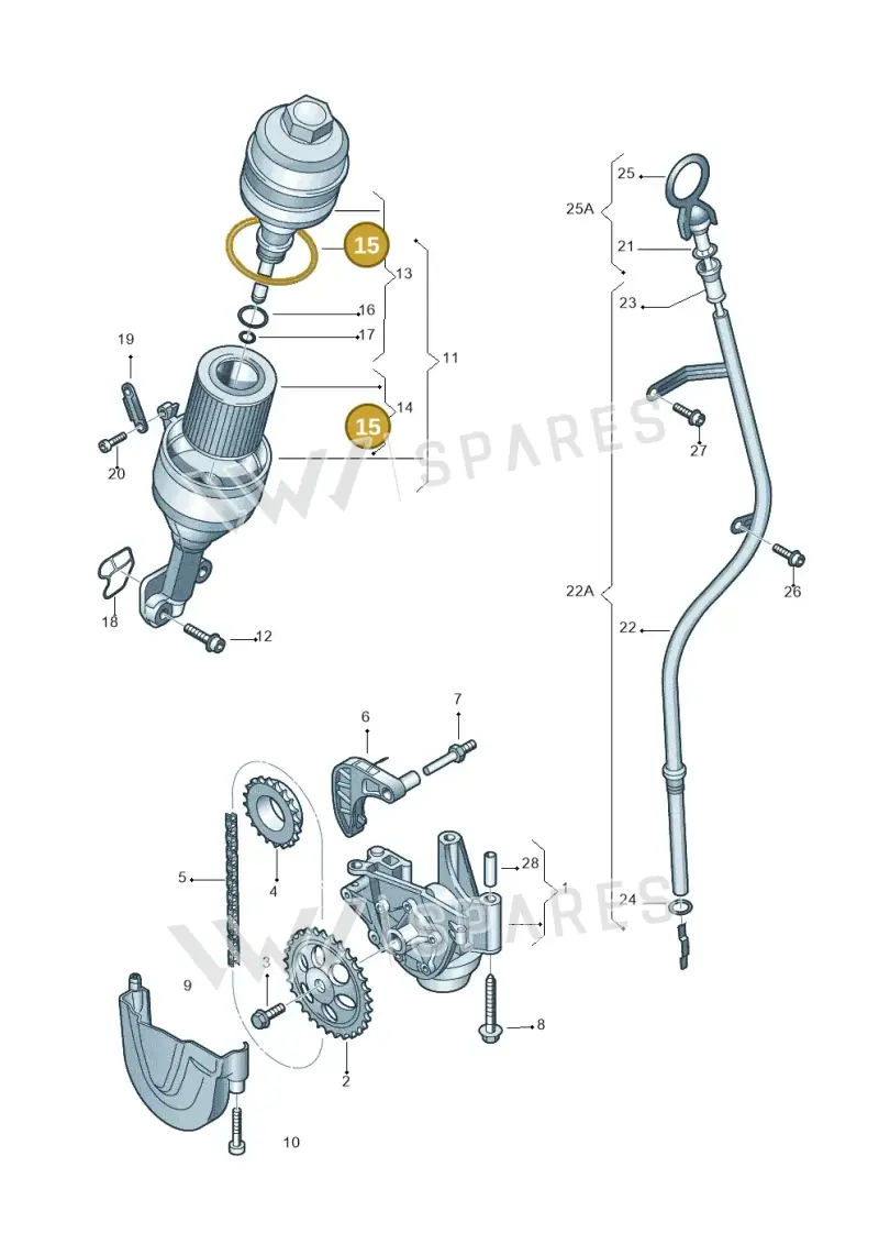 N91001001 — SEAT Ibiza Reference (2012-2012) diagram 253115030, position 15