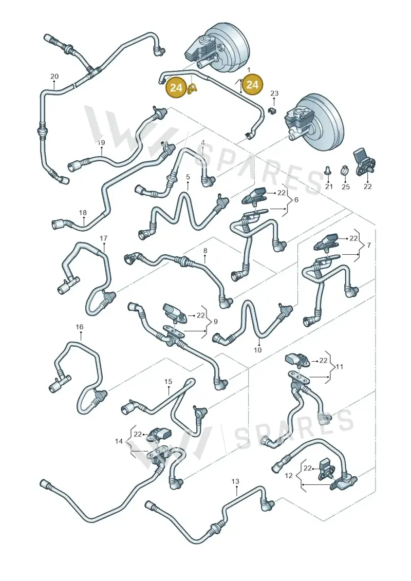 N91052501 — SEAT Altea XL Reference (2013-2013) diagram 649611760, position 24