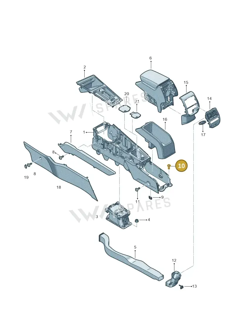 N91054001 — SEAT Formentor TSI CUPRA (2020-) diagram 5fn863060, position 10