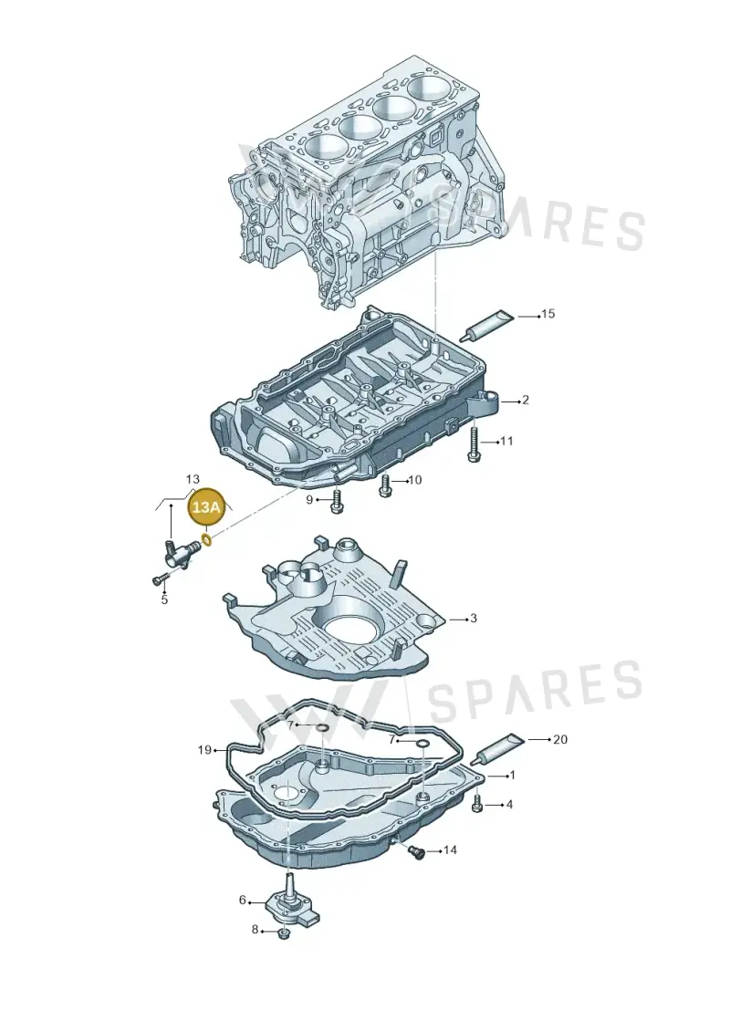 N91056801 — SEAT Formentor TSI CUPRA (2020-) diagram 746103110, position 13A
