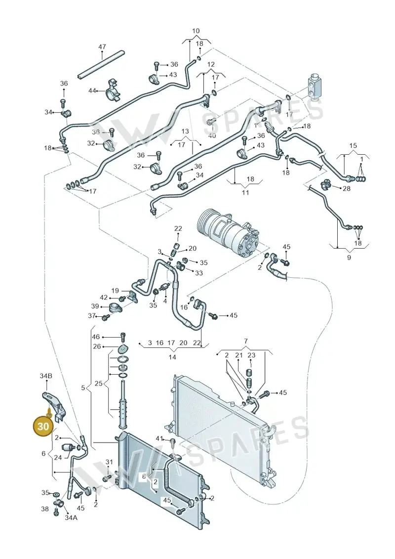N91078901 — SEAT Alhambra (2006-2010) diagram 245820100, position 30