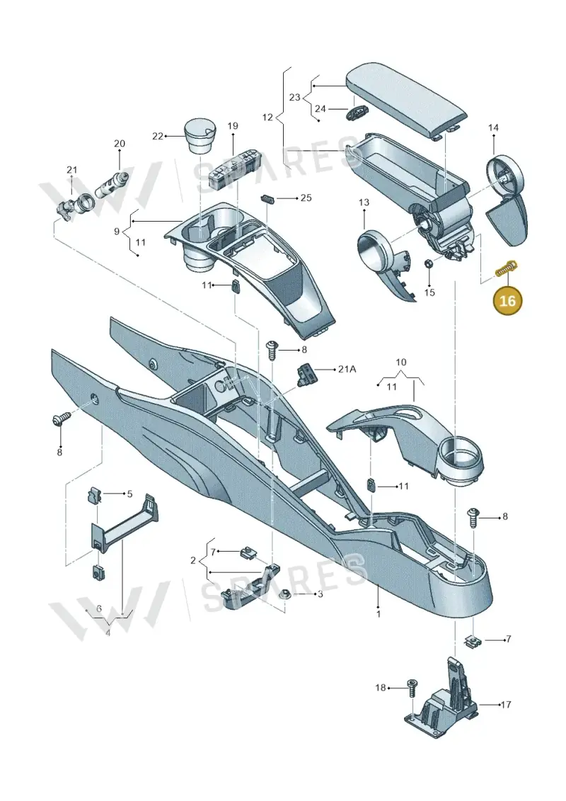 N91102201 — SEAT Ibiza Stylance (2015-) diagram 639863600, position 16