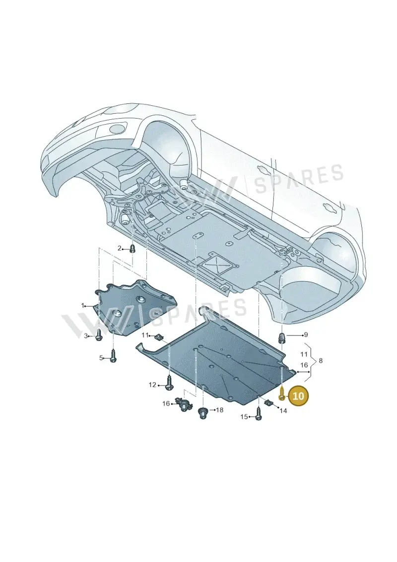 N91108001 — SEAT Mii electric (2020-2021) diagram 772825000, position 10