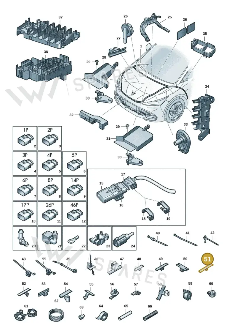 N91115901 — SEAT EBoost CUPRA (2021-) diagram 10s971080, position 51