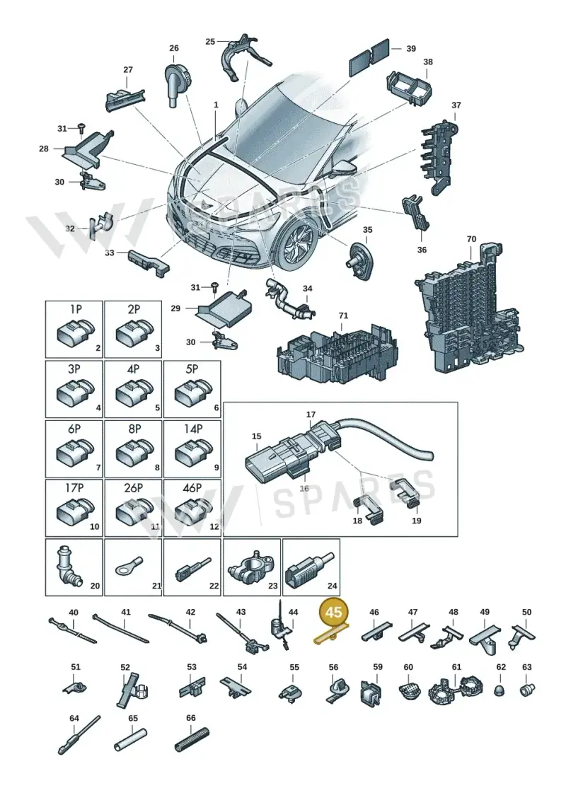 N91115901 — SEAT Tavascan Cupra (2023-) diagram 20h971080, position 45
