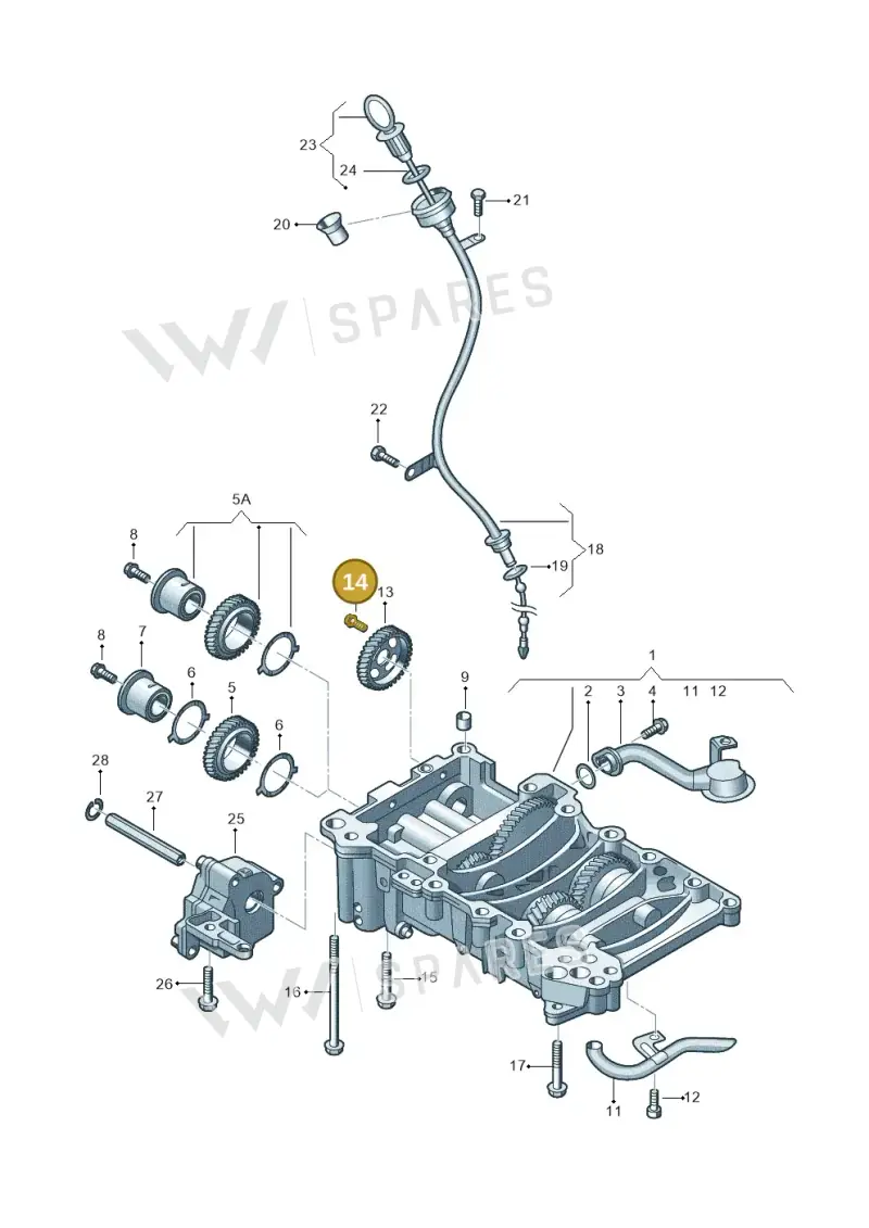 N91121301 — SEAT Exeo ST Reference (2008-2011) diagram 460115250, position 14