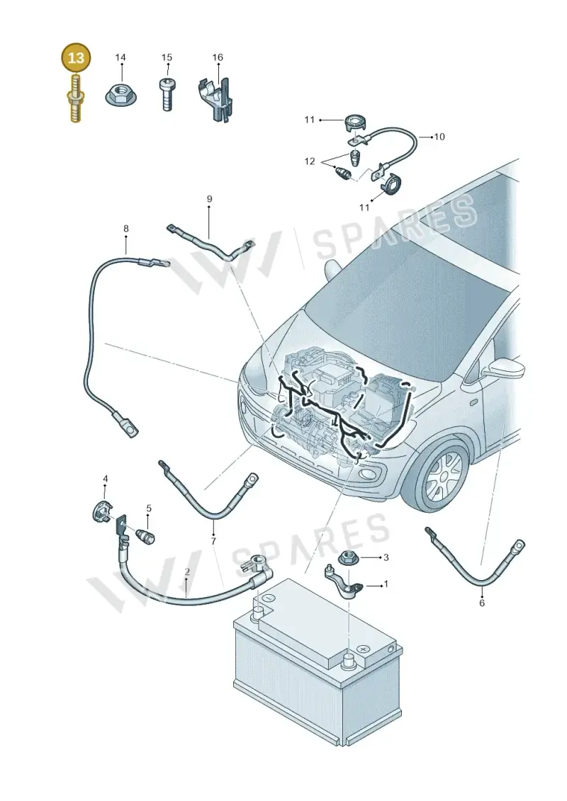 N91125101 — SEAT Mii electric (2020-2021) diagram 772971010, position 13