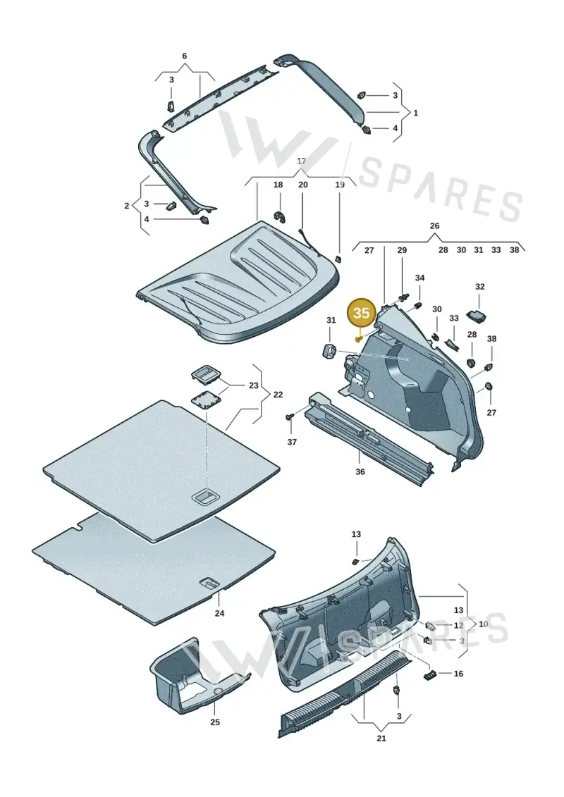 N91132901 — SEAT Tavascan Cupra (2023-) diagram 20h867080, position 35