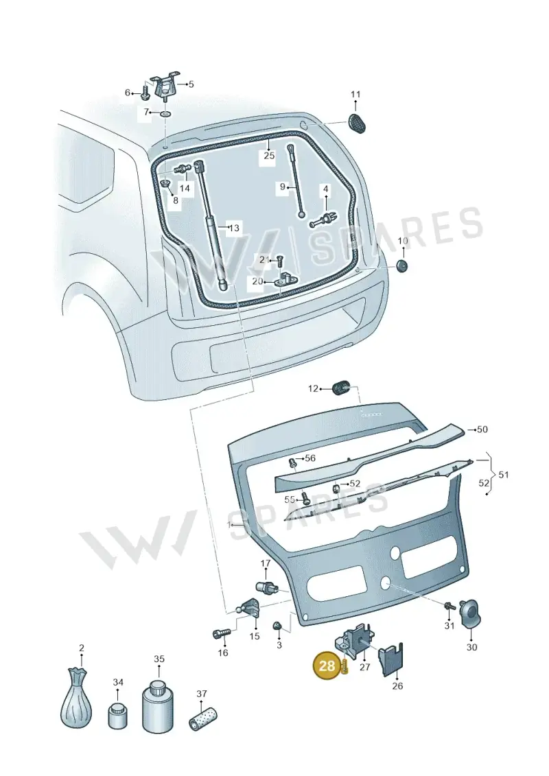N91133101 — SEAT Mii electric (2020-2021) diagram 723827000, position 28