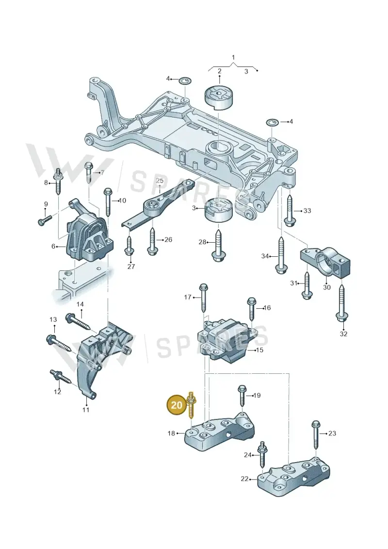 N91133202 — SEAT Alhambra Stylance (2015-2022) diagram 689199300, position 20