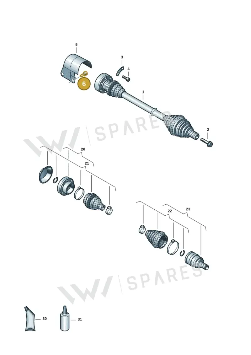 N91134301 — SEAT Leon style (2019-) diagram 5h0407038, position 6
