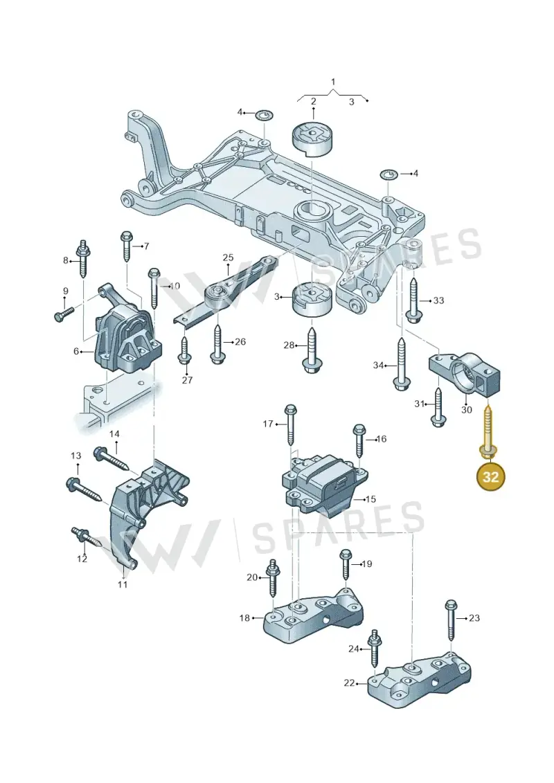 N91143301 — SEAT Alhambra Stylance (2015-2022) diagram 689199300, position 32