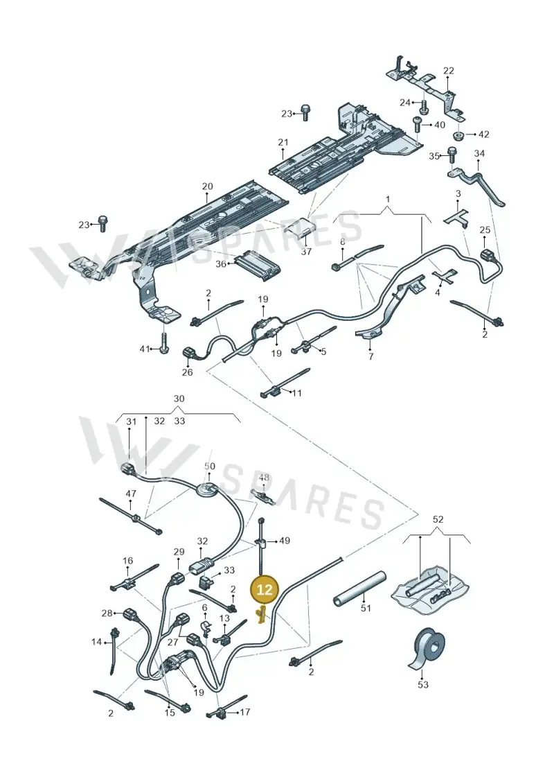N91144302 — SEAT EBoost CUPRA (2021-) diagram 10a970012, position 12